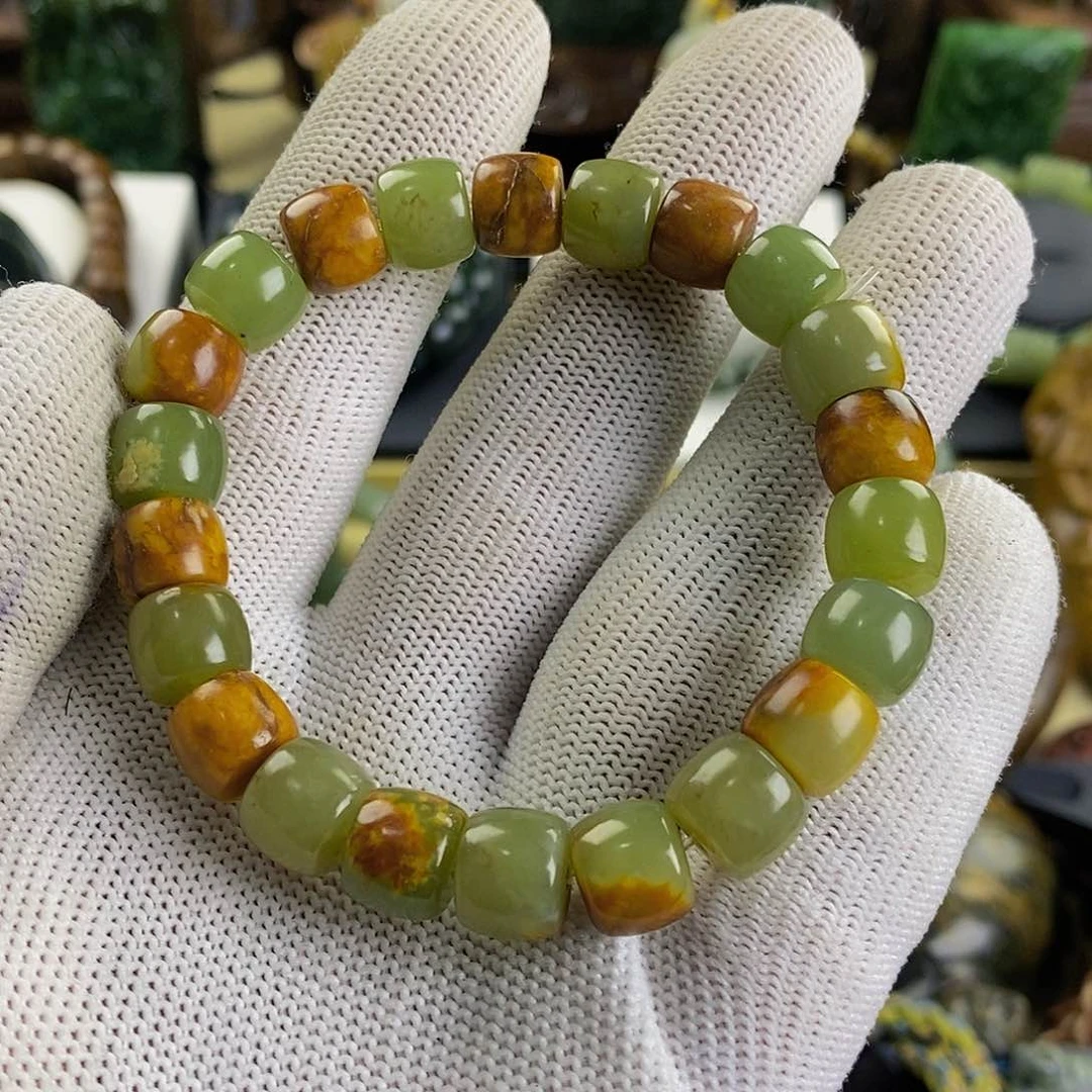 岫岩河磨玉（透闪石质玉）手串未镶嵌