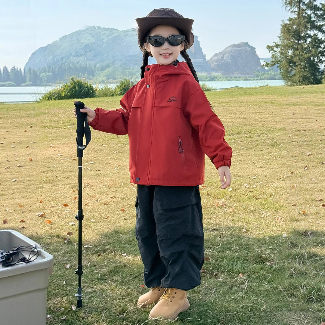 巴拉巴拉童年儿童冲锋衣三合一秋季可拆卸2025新款男女童登山户外