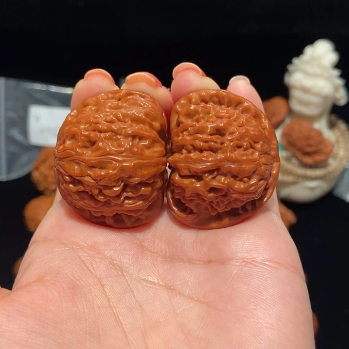 文玩核桃把件39白狮子407