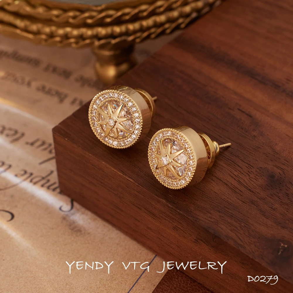 铜合金耳饰 D0181「极星罗盘」Les Nerith蕾娜瑞斯 法♠限定 耳环