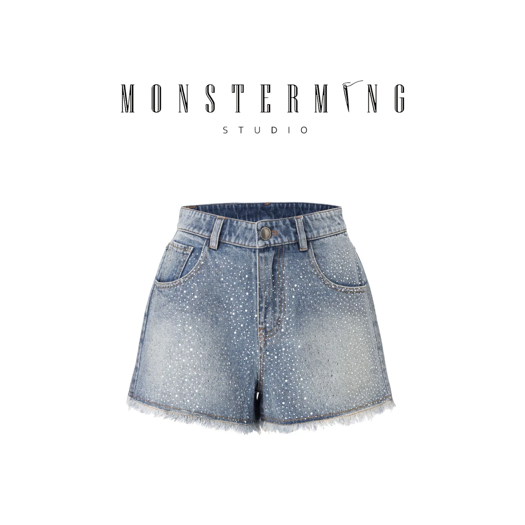 【MONSTERMING】 -Bling Denim- 满天星牛仔短裤