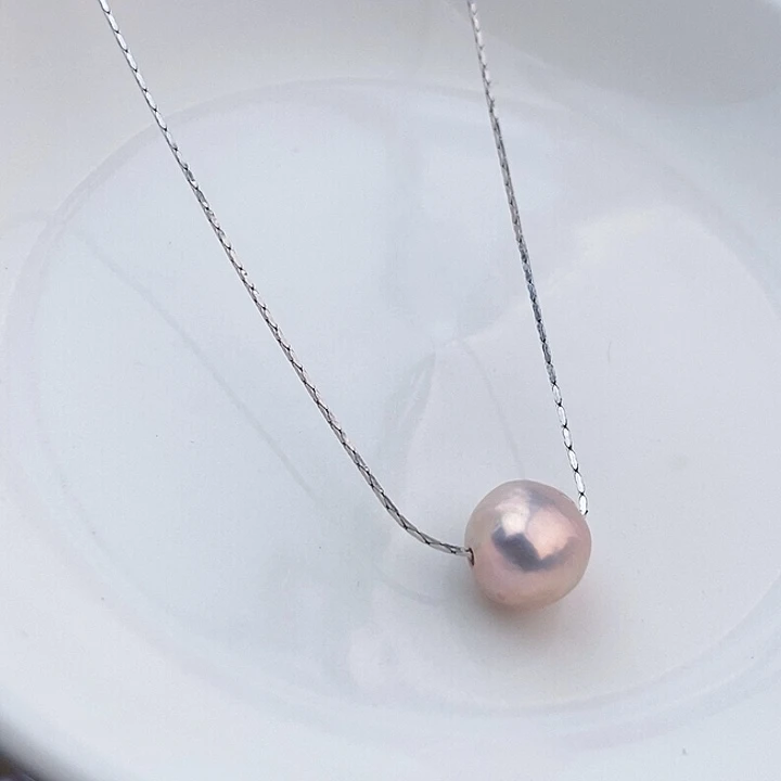 套链银S925镶嵌淡水珍珠