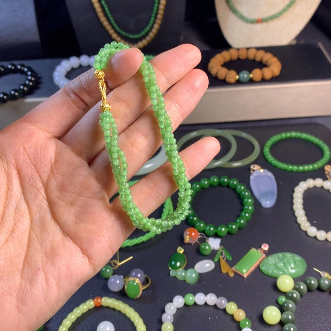 和田玉未镶嵌手链