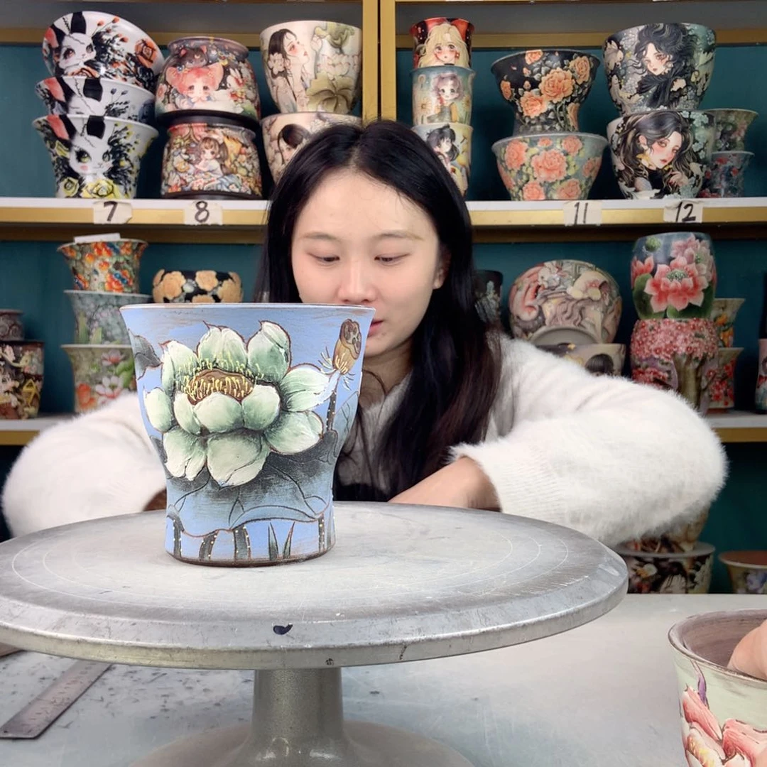 罐景德镇手工瑕疵318