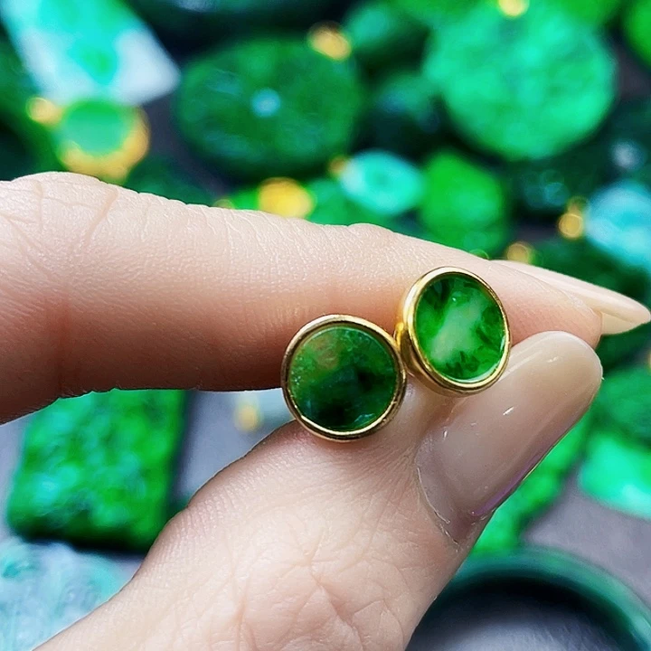 翡翠银S925镶嵌颈饰