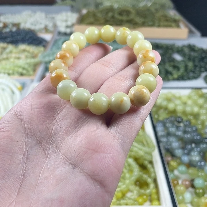 蛇纹石玉未镶嵌手链