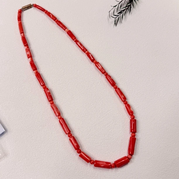 【六六中古】孤品精美珊瑚项链sh558链长55