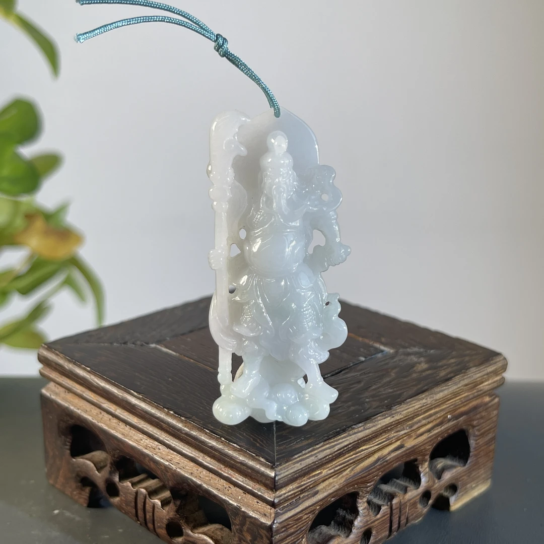 JTW24-94 天然翡翠缅甸A货 关二爷