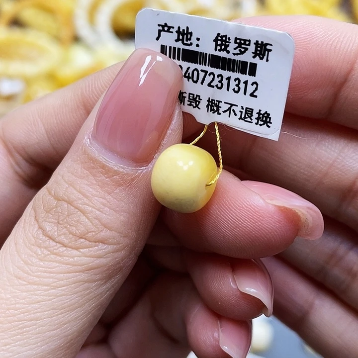 琥珀珠宝奇石未镶嵌老型尺寸10mm+瑕疵.福利款