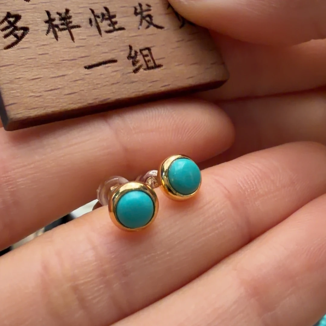 绿松石银S925镶嵌颈饰