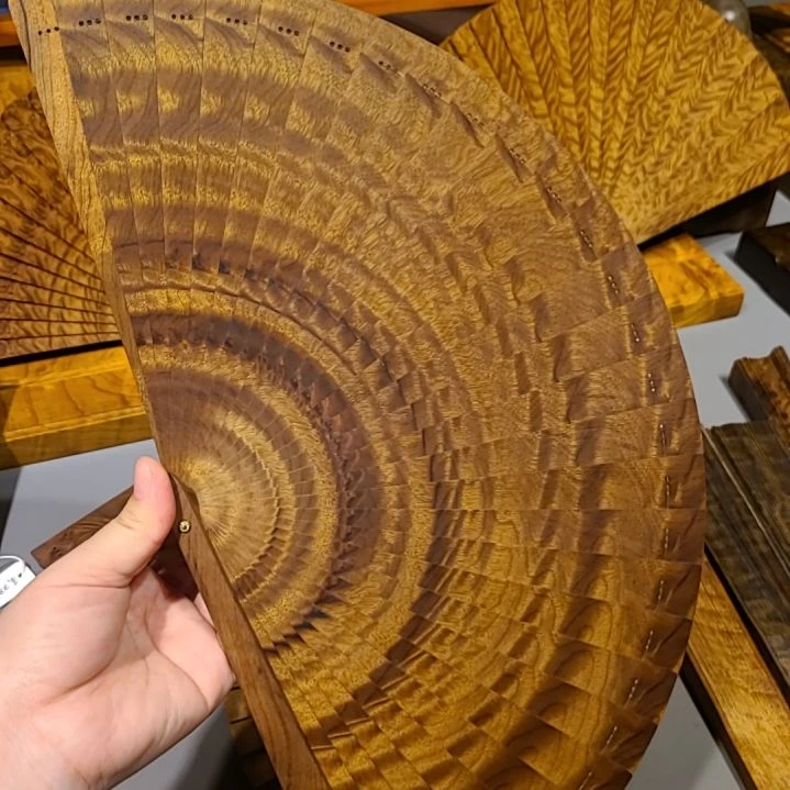 扇子21小叶桢楠金丝楠木苏扇