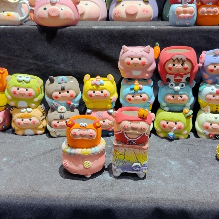 陶瓷手工多肉花盆微瑕