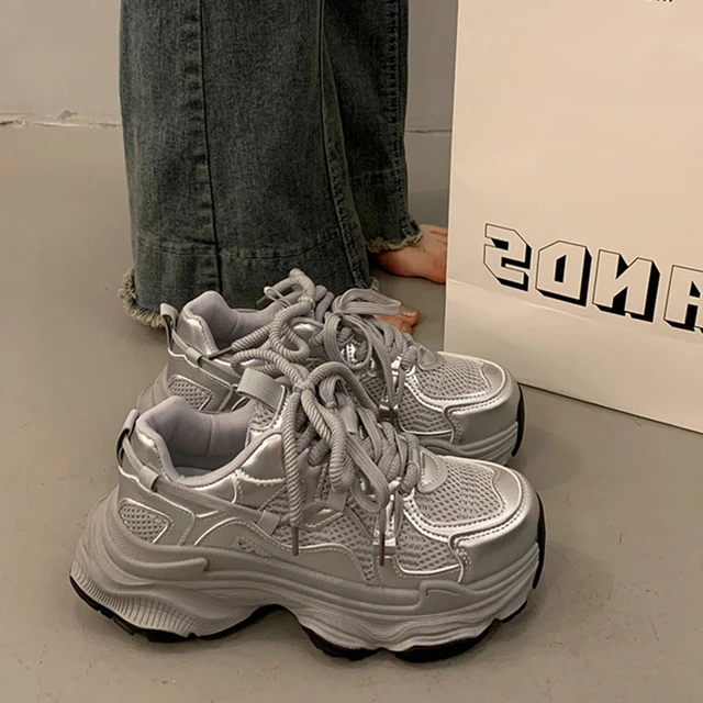 红蜻蜓金典爆款厚底老爹鞋女2025秋季新款小个子增高炸街欧货休闲