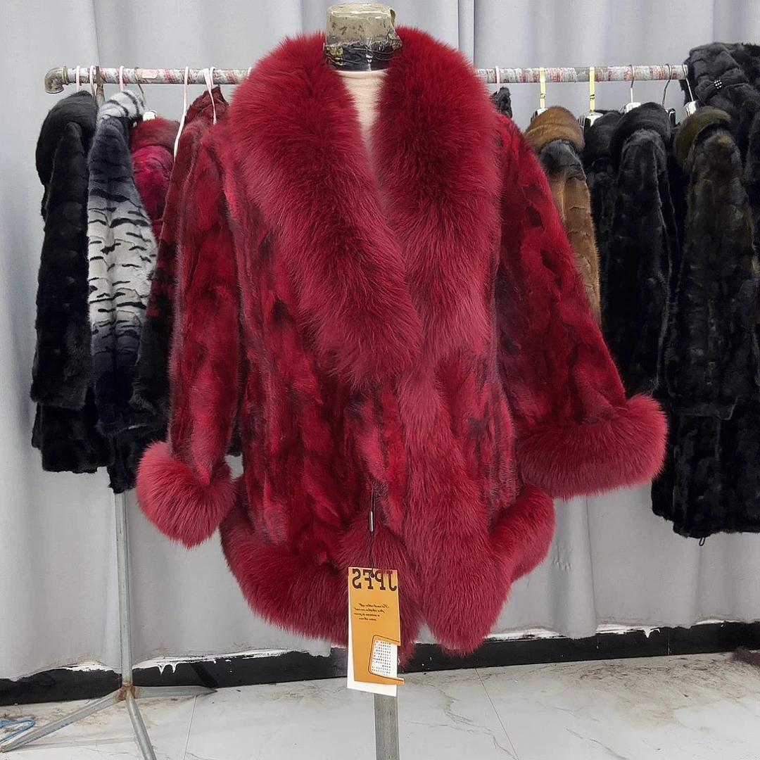 水貂拼貂真皮真毛