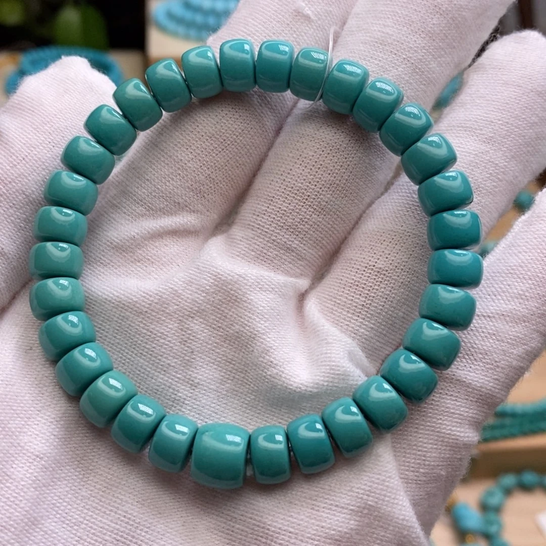 绿松石未镶嵌原矿高瓷无油无科技