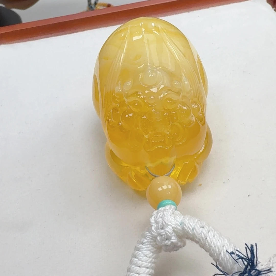 琥珀未镶嵌珠宝奇石吊坠