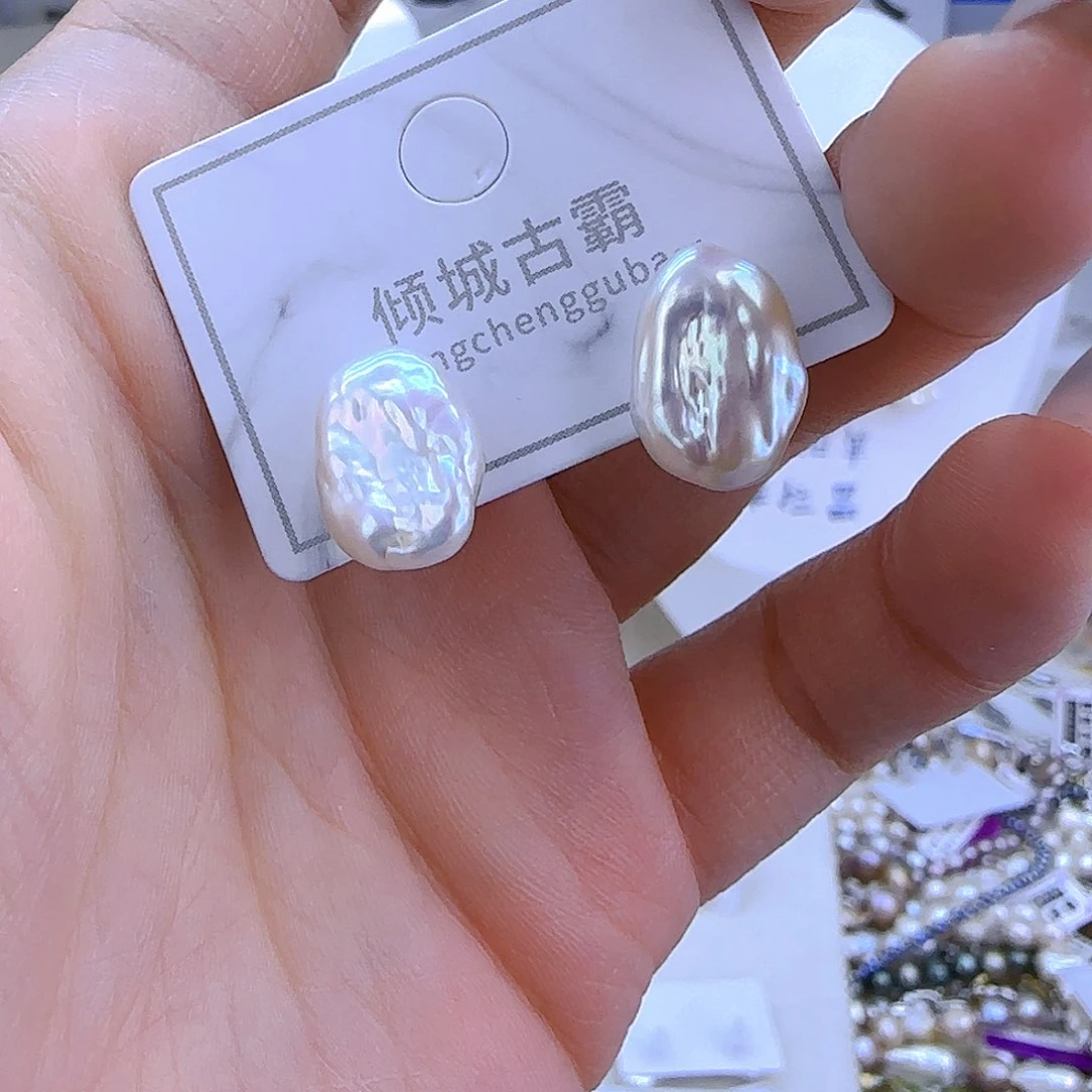 银S925镶嵌项链定制18淡水珍珠