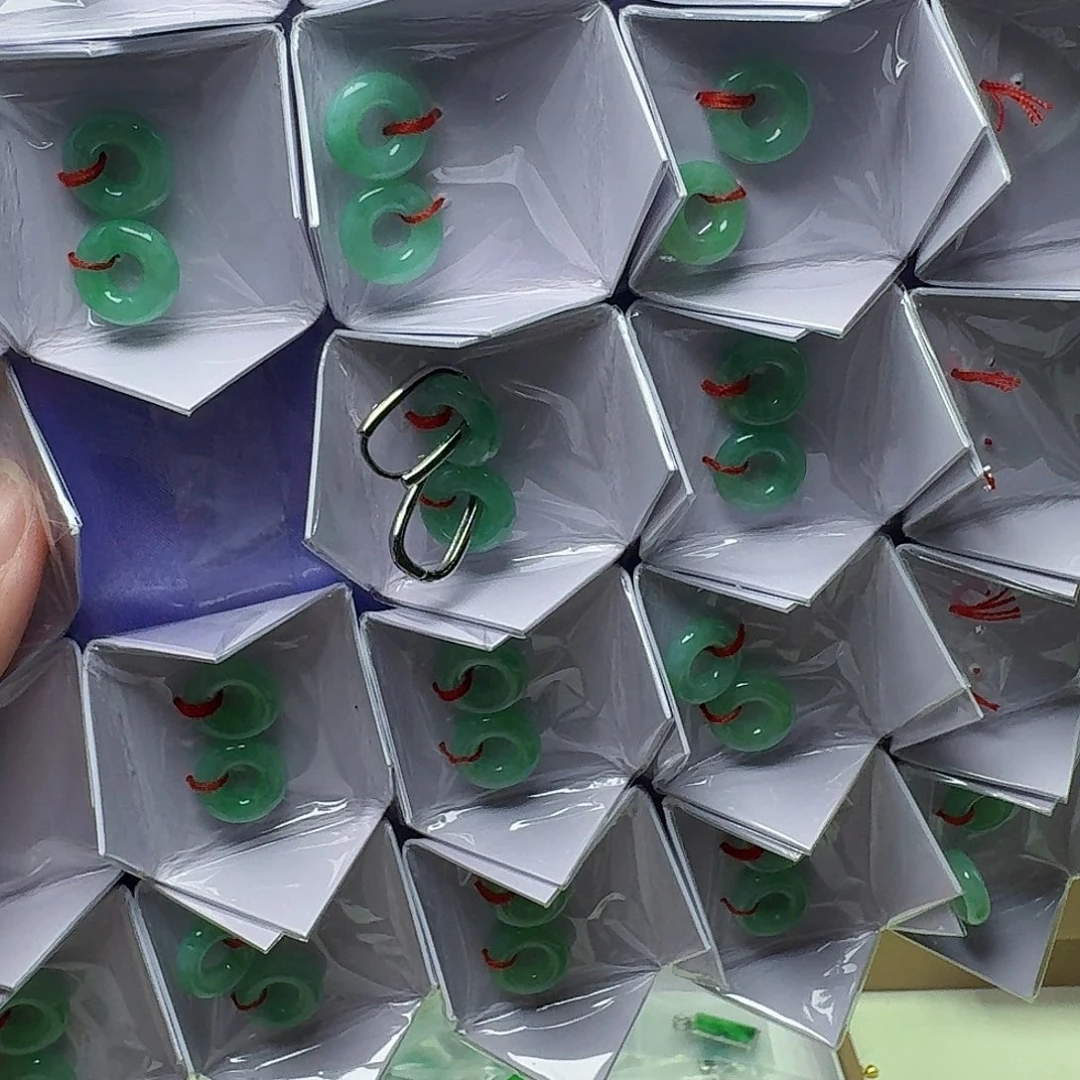 翡翠银S925镶嵌耳饰多样性发货其一