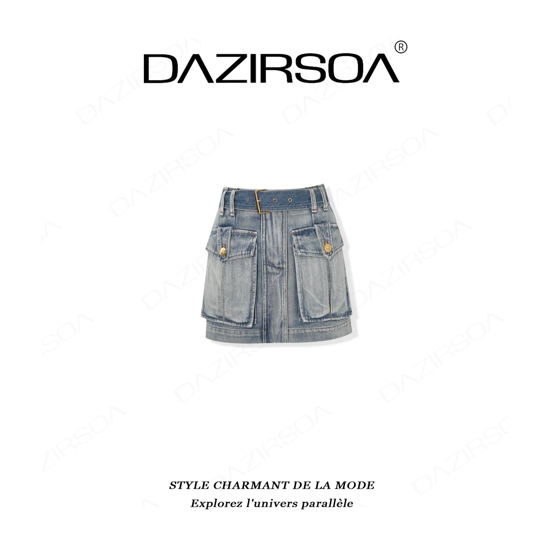 “真我乐章”时尚百搭复古洋气休闲牛仔裙 AA932