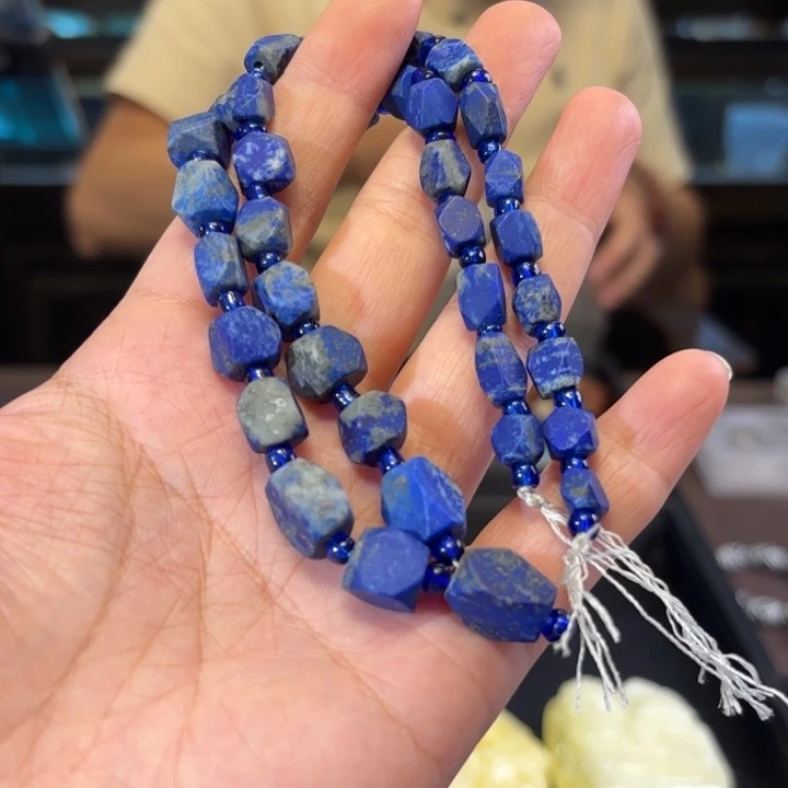 青金石未镶嵌颈饰青金石小链