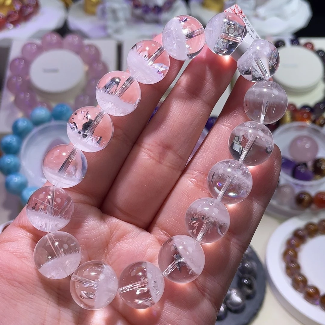 水晶手链未镶嵌白幽灵手链