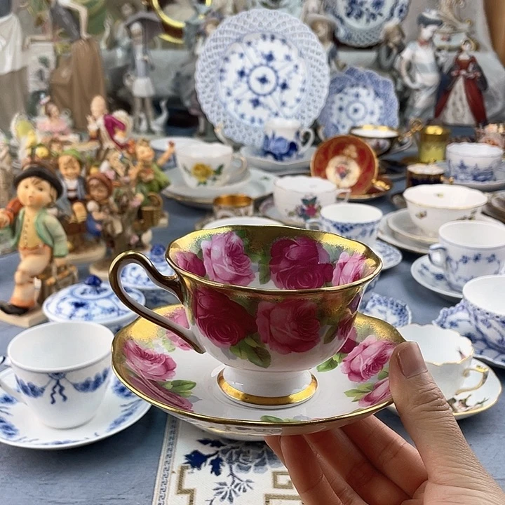 中古欧瓷瓷器小房子