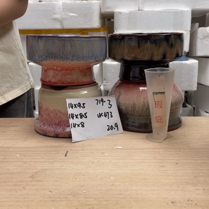 紫砂花盆多肉陶土花盆微瑕3