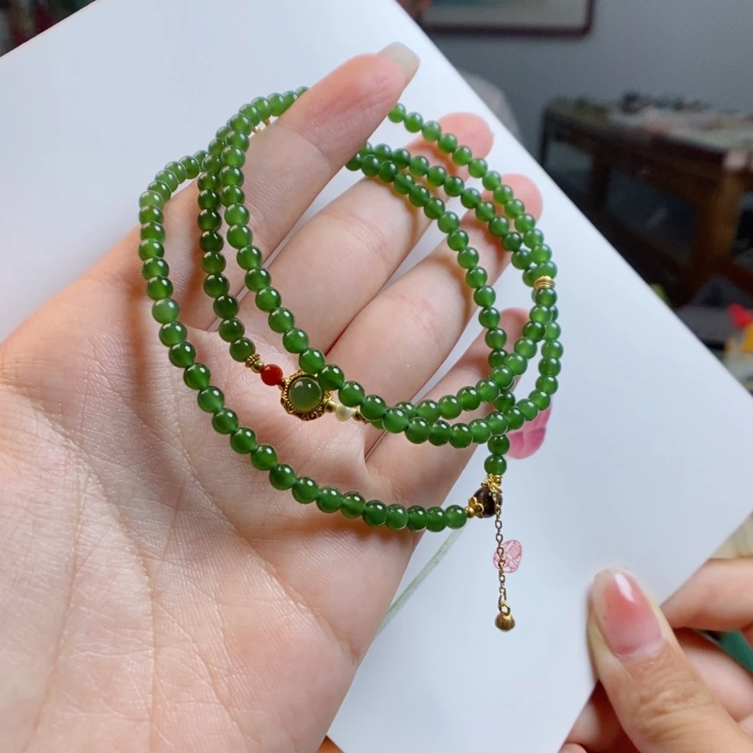 和田玉未镶嵌颈饰碧玉约卡4