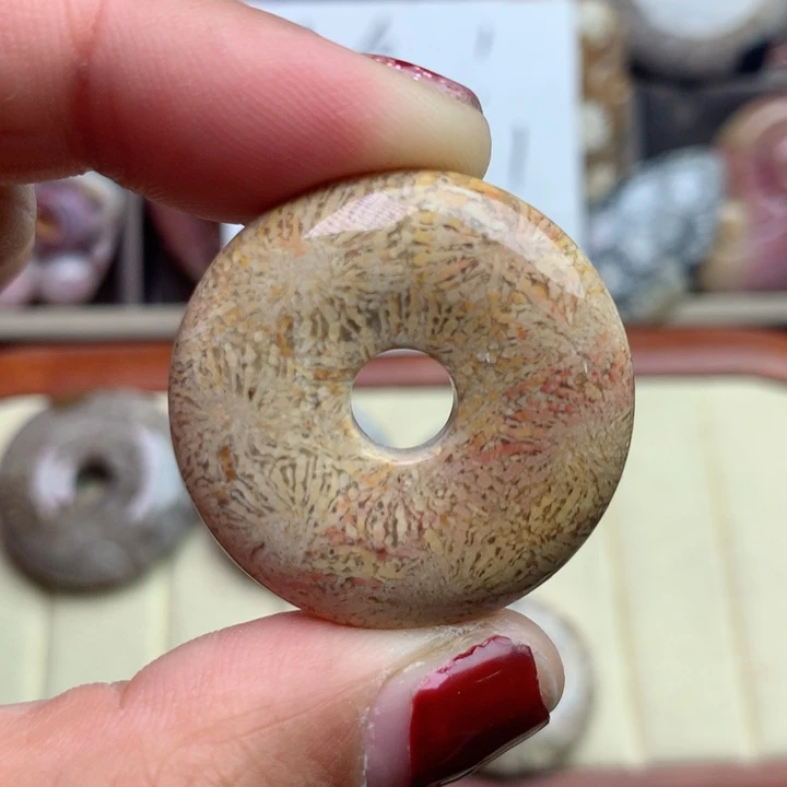 硅化珊瑚（珊瑚玉）颈饰未镶嵌