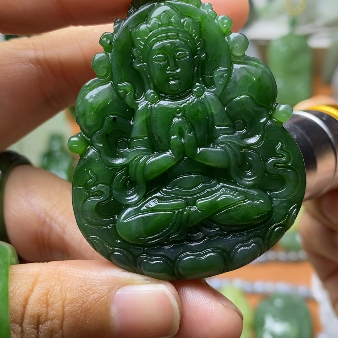 和田玉未镶嵌颈饰