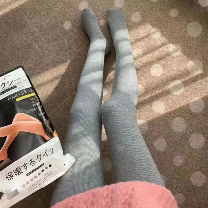 严选加绒加厚女秋冬高腰保暖连裤袜紧身袜子羊绒打底裤