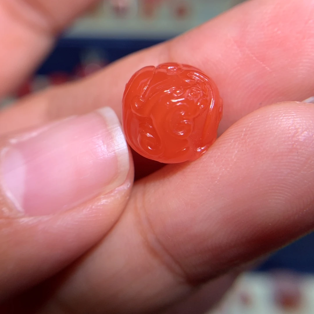 南红玛瑙仿古龙11.7×10.7未镶嵌