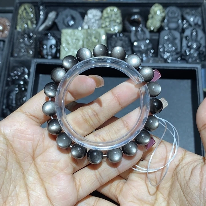 黑曜岩手链未镶嵌L***t