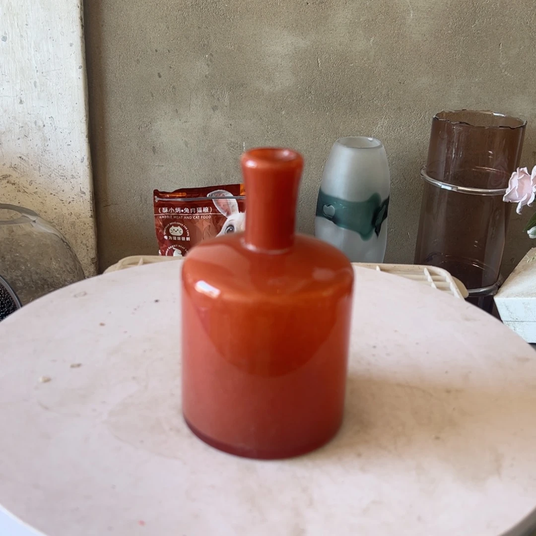 弘扬琉璃花器微瑕高度17