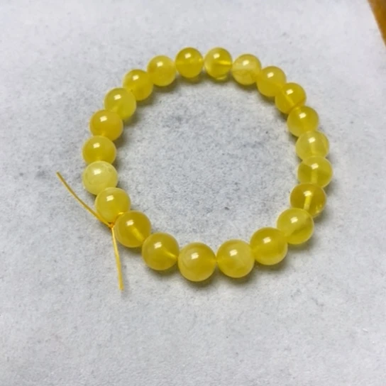 蜜蜡裸石未镶嵌手串