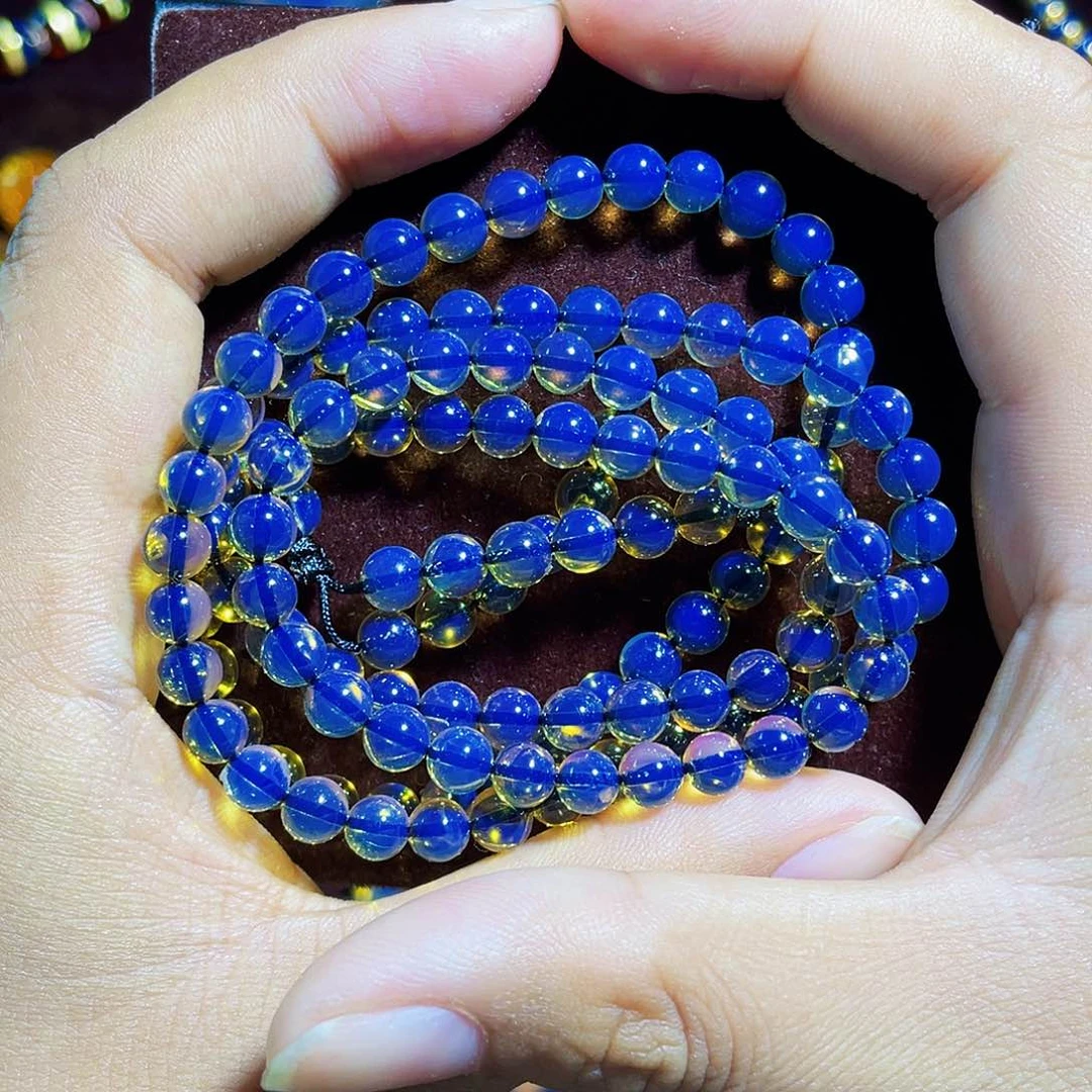 蓝珀裸石未镶嵌5加108毕业品质