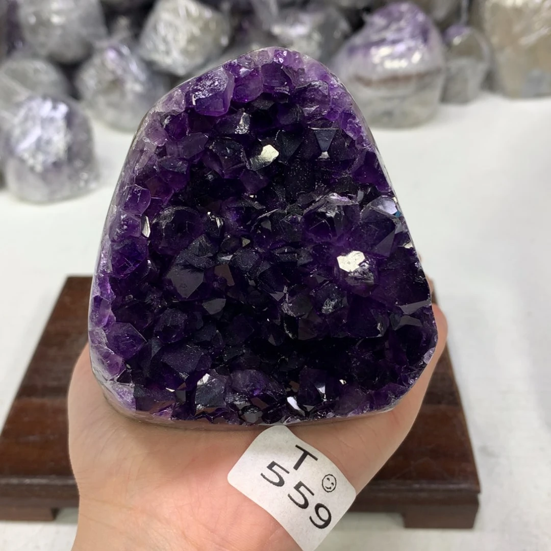 紫晶摆件未镶嵌水晶