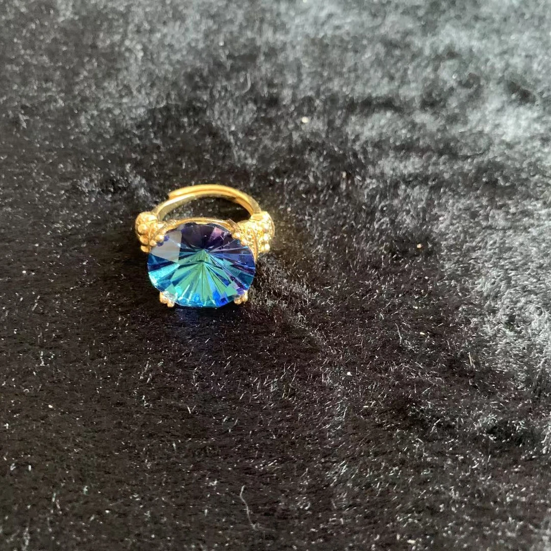 臻选戒指 经典饰品百搭蓝色戒指LM03