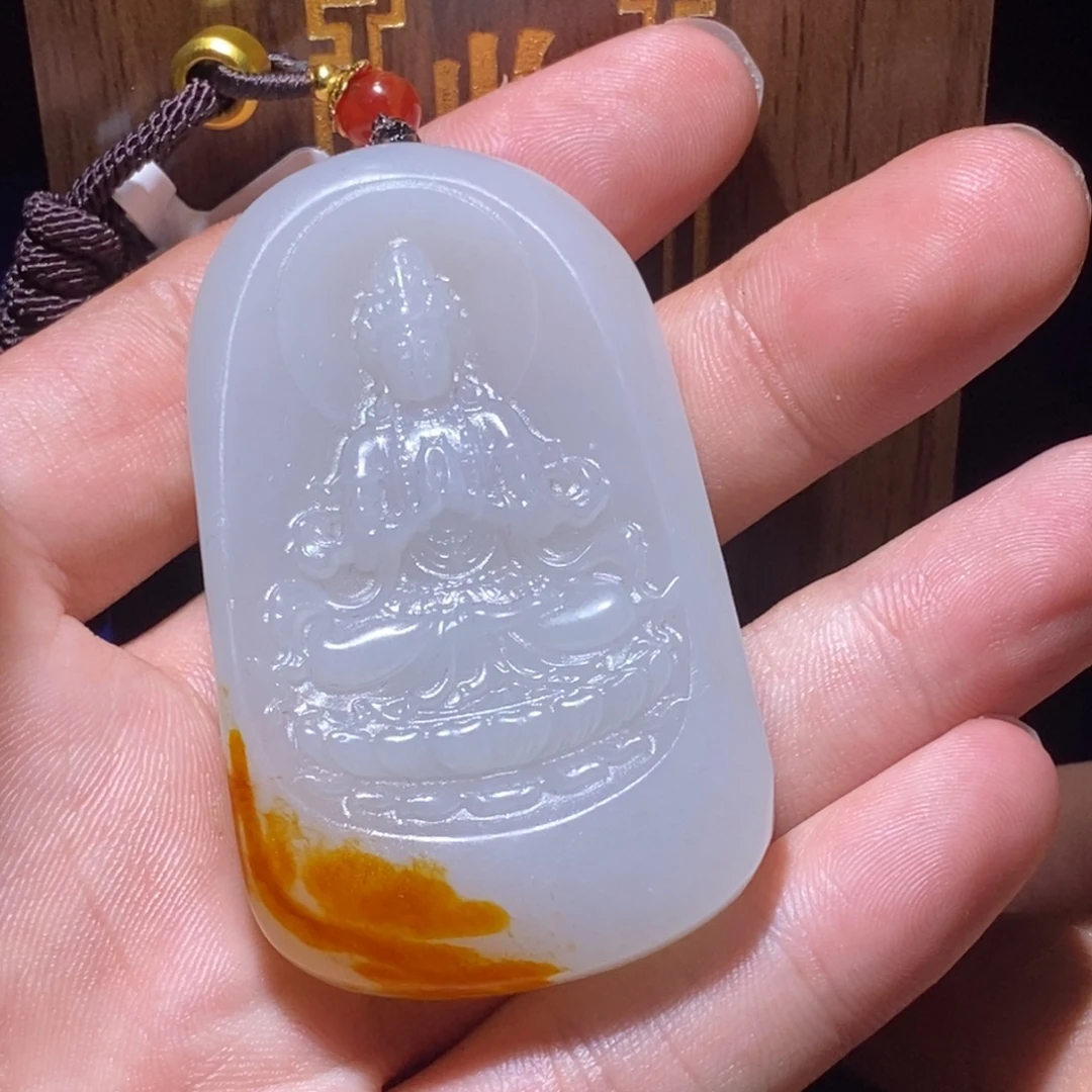 郭***静未镶嵌和田玉挂件d