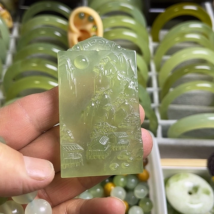 合金蛇纹石玉颈饰