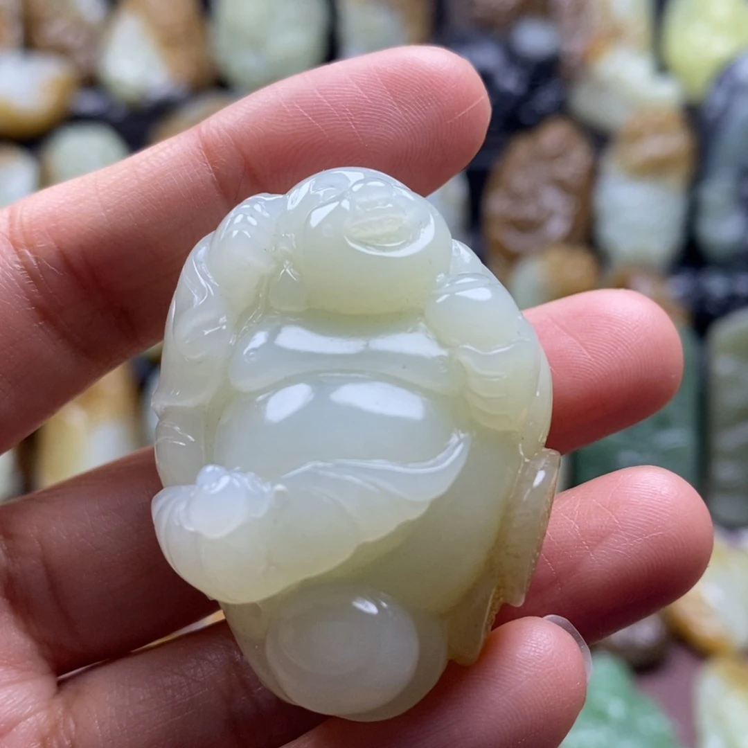 吊坠(不含链)未镶嵌和田玉（糖玉）