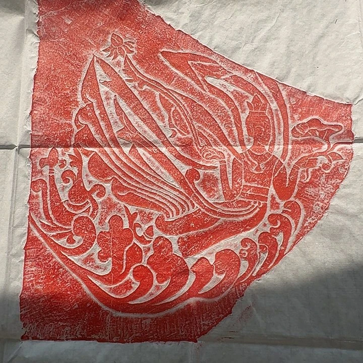 昌化石印石飞天造像