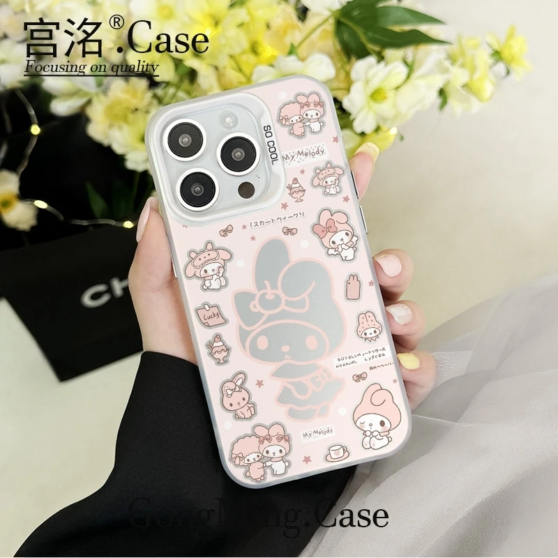 围圈大美乐蒂彩银手机壳新款女适用于苹果17/vivo/华为/oppo/小米
