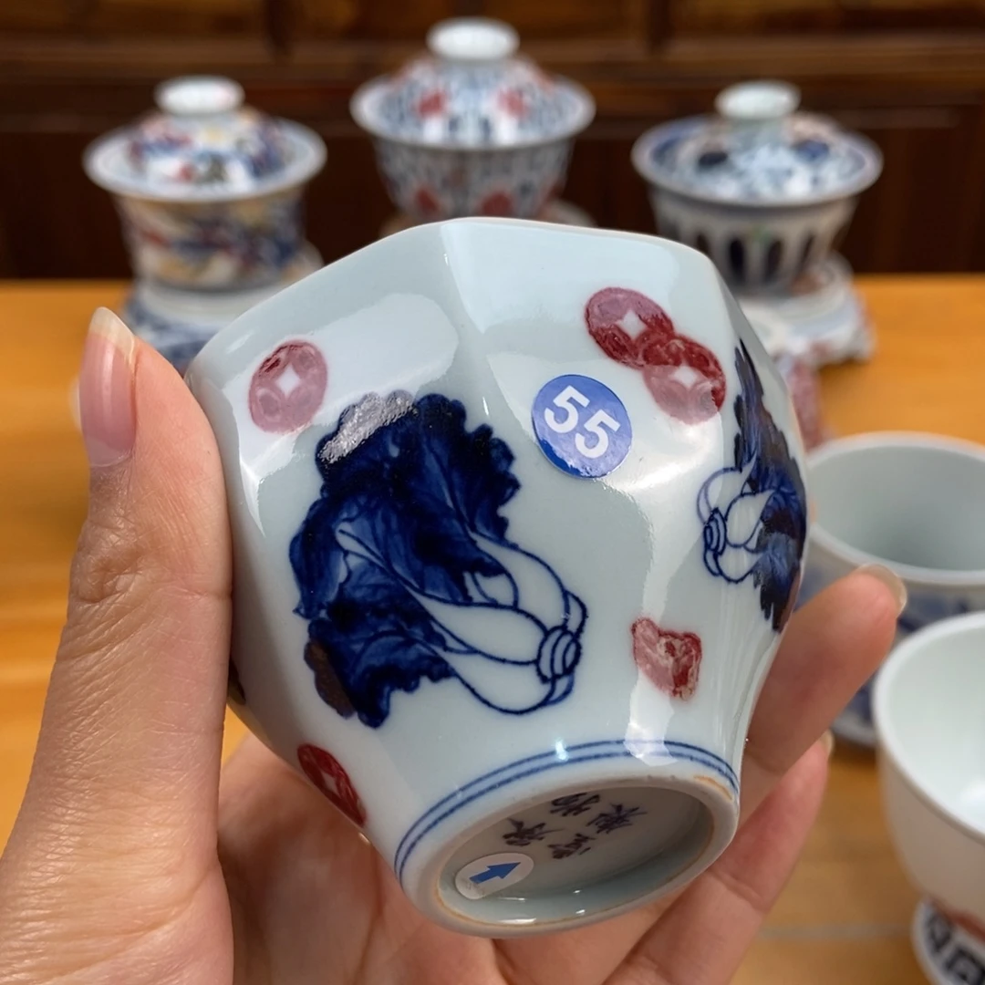 手绘现代茶具非古董