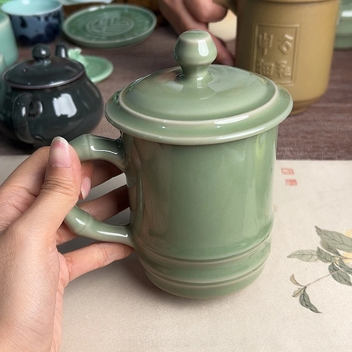 龙泉云间青瓷小米茶器