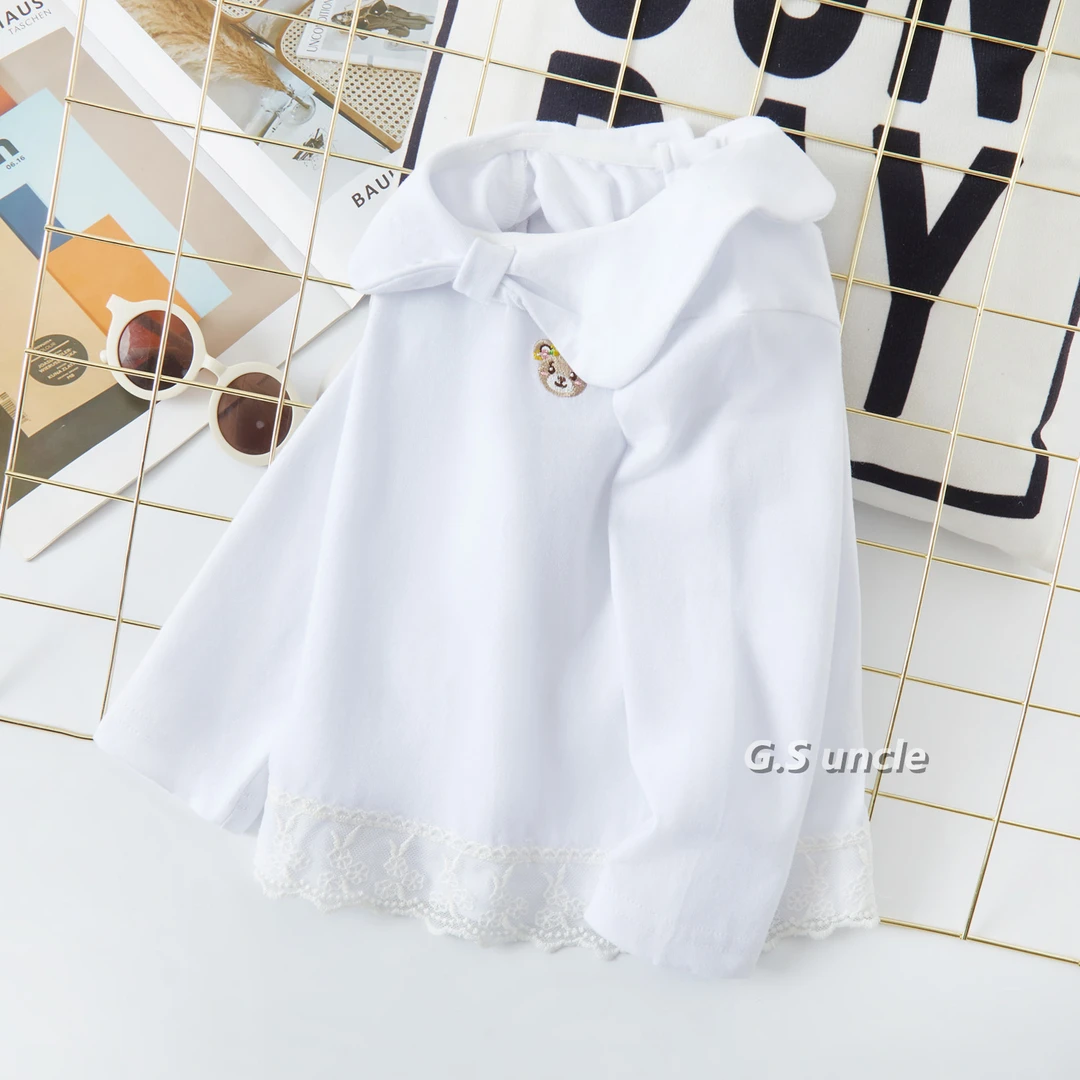 【】B119儿童宝宝春款打底衫韩版洋气可爱衬衫