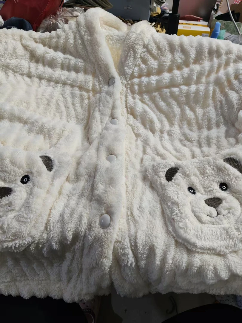 女士珊瑚绒家居服套装6698