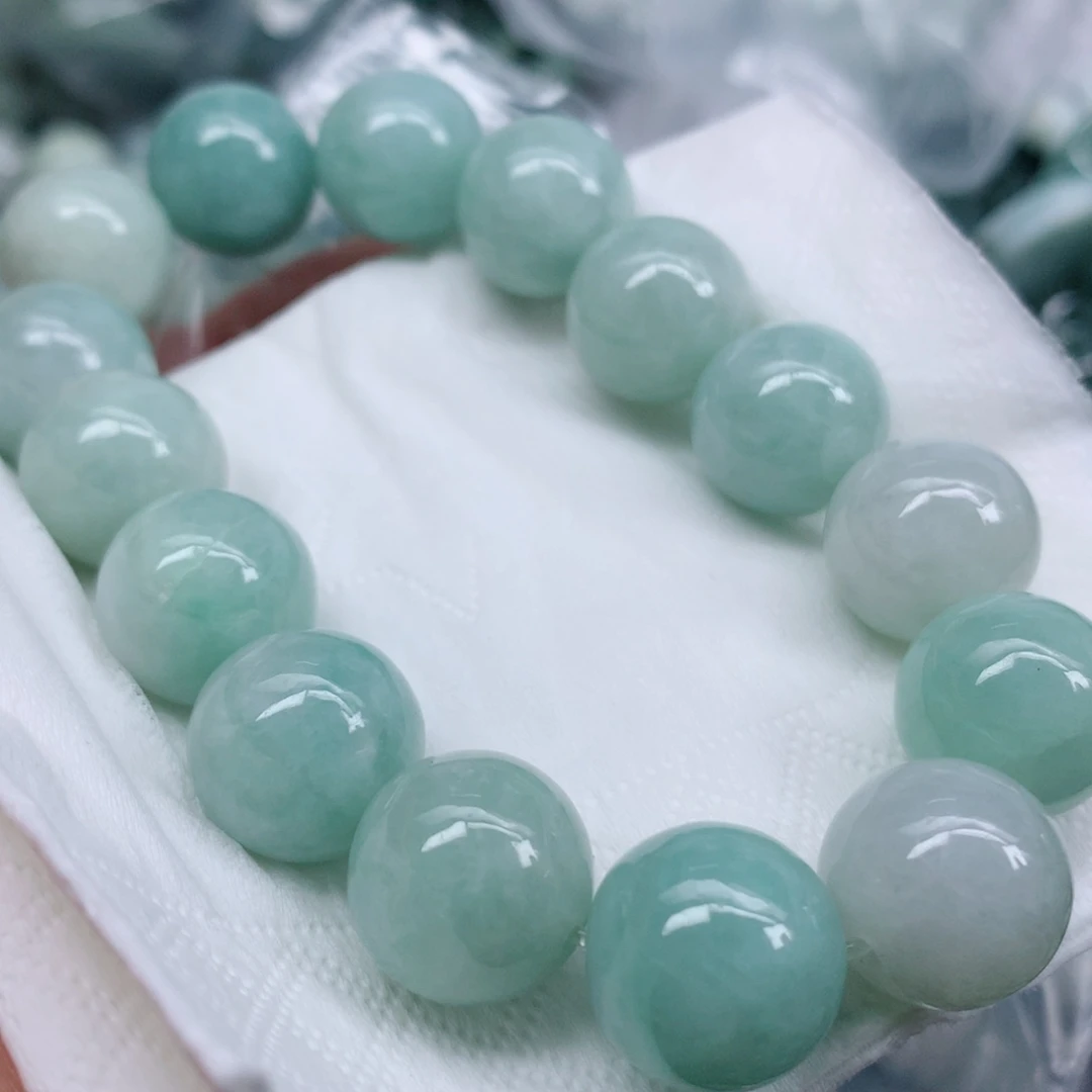 翡翠未镶嵌项链珠子珠