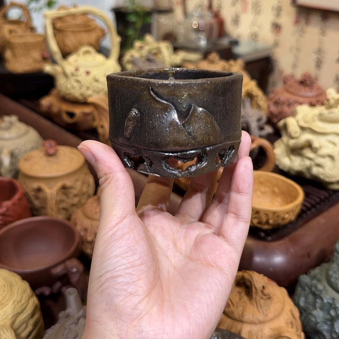 茶杯紫砂柴烧供春