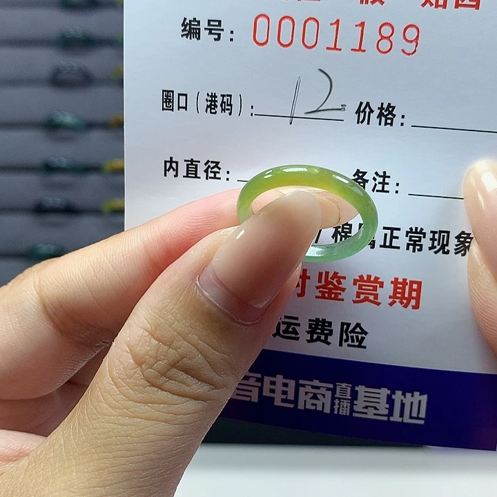 翡翠戒指未镶嵌      1189